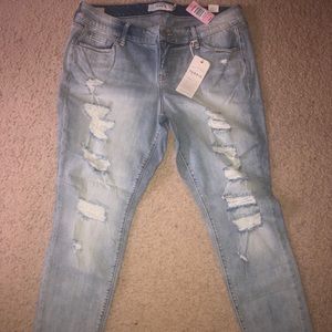 Torrid Distressed Skinny Jeans